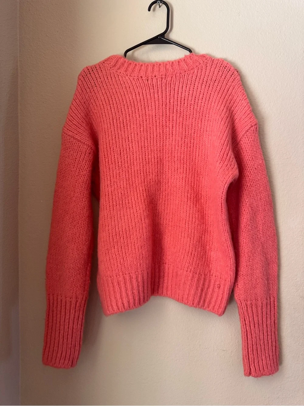 NWT Sanctuary Crewneck Chunky Knit Sweater in Coral Pink